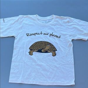 Cloud 9 organic cotton White and Brown Tortoise Tee